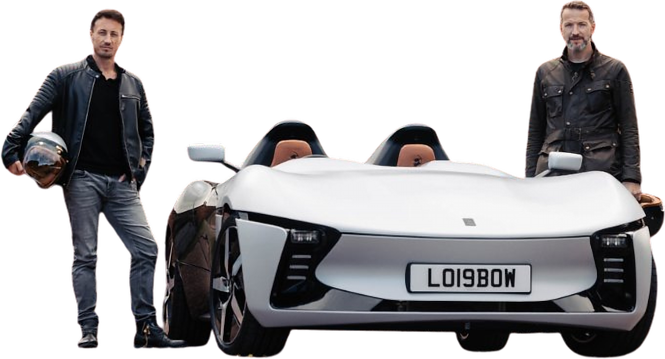 Longbow Motors founders with the Speedster
